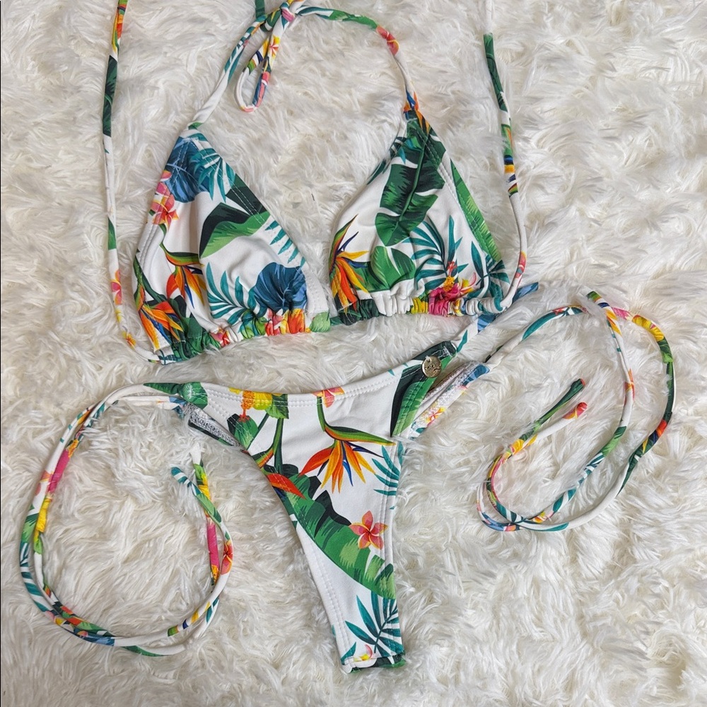 Brazilian Thong Tropical Bikini Set